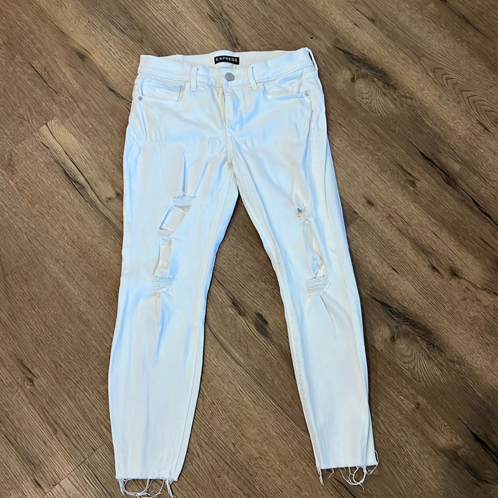Express White Denim Jeans